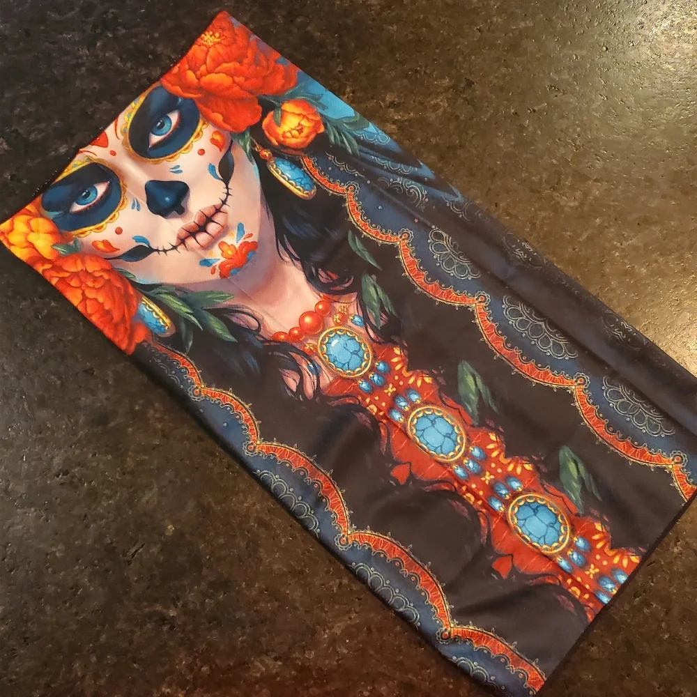 🐕 Day of the Dead Neck Gaiter